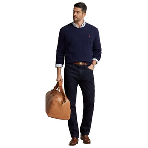 Polo Ralph Lauren Black Label Navy Dark Denim Men 34x32 Blue Jeans Preppy Casual